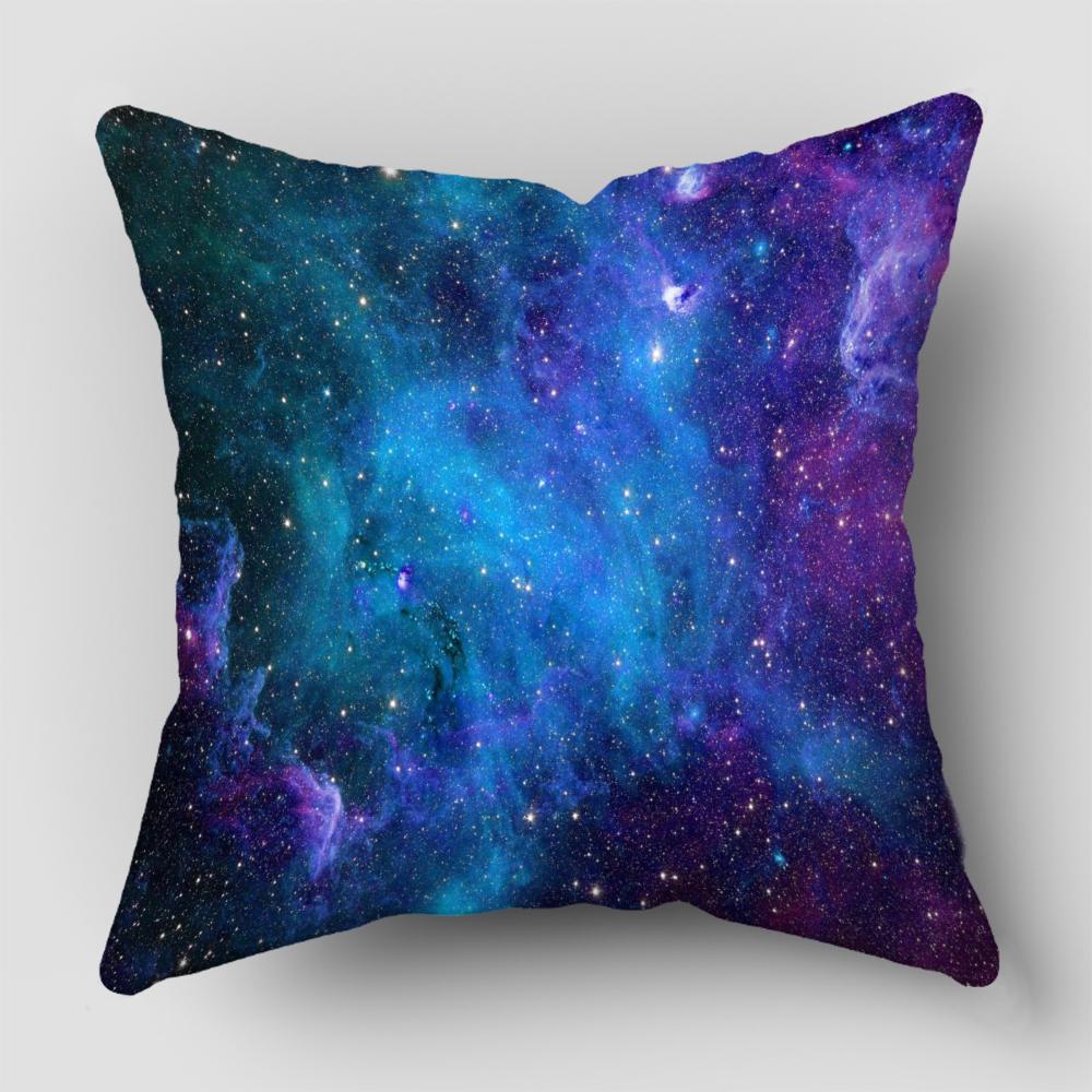 Mountain Forest Pillow Cover Bedroom Home Office Decorative Pillowcase Square Zipper Pillow Cases Satin Fabric EcoFriendly