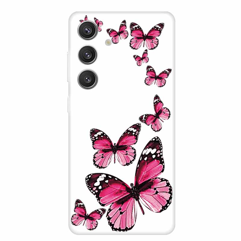 Soft Back Cover For Samsung S23 S 24 Ultra Silicone TPU Phone Cases for Samsung Galaxy S 23 Plus S24 FE Transparent Clear Coque
