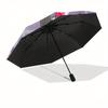 Kuromi,Party Hat Automatic Folding Umbrella-Simple 8-Rib Design, Bright Cartoon Pattern, Durable Iron Frame, Suitable For Travel, Outdoor, B