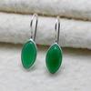 Green Onyx 925 Sterling Silver Drop Earrings, Gemstone Handmade Dangle Earrings