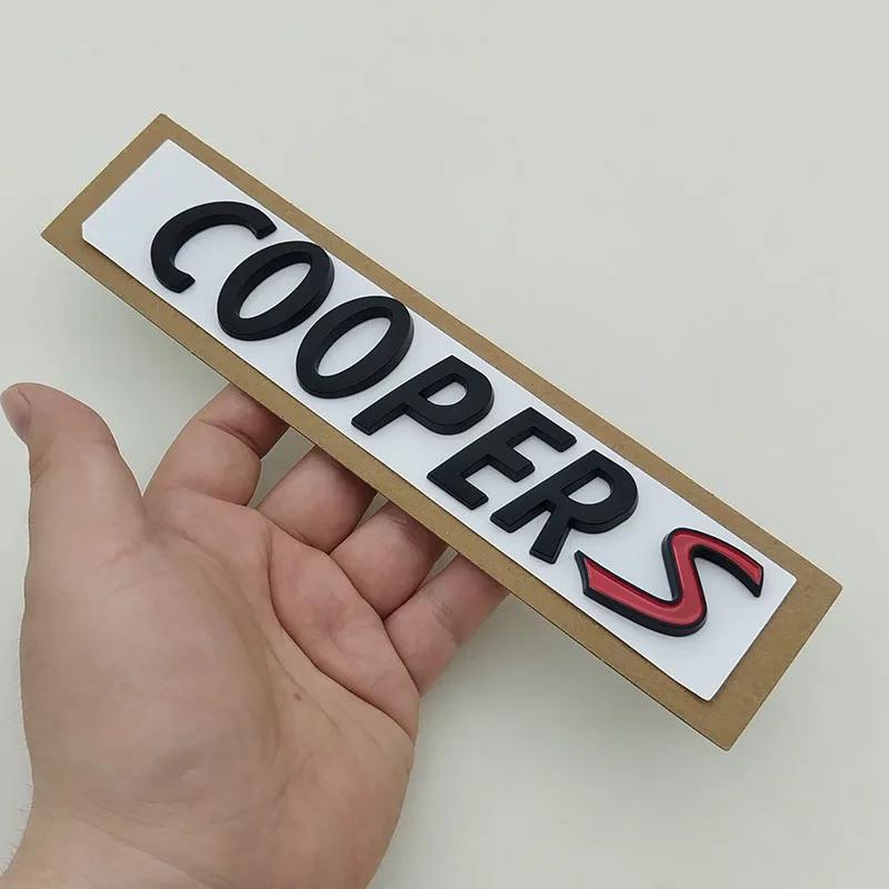 3D ABS Cooper S Písmena Logo Znak Odznak Auto Zadní Kufr Samolepky Pro MINI R55 R56 F56 R50 R52 F55 JCW R53 Příslušenství