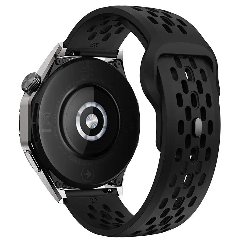 22 mm kvėpuojantis silikoninis dirželis Amazfit Bip 6 5 5 Unity/GTR 2 3 4 sportinei apyrankei Amazfit Stratos/Balance/Cheetah Pro apyrankė