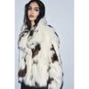 European and American style winter new imitation fur coat simple leopard print top women's versatile fashion jacket