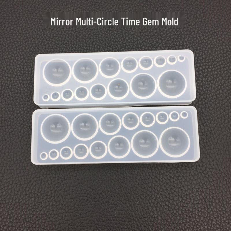 DIY Multi-Shape Gem Silicone Mold for Crystal Resin, Aroma Stone, Plaster, and Mirror Ornament Crafting.