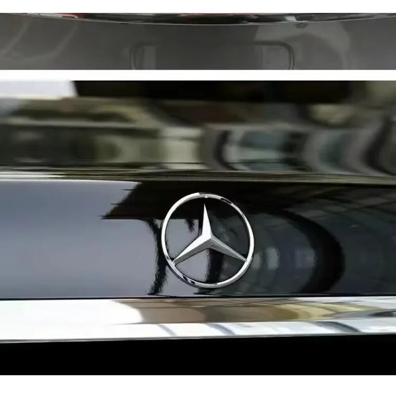 C200 E200 For Mercedes Benz 9cm ABS Car Rear Decal Trunk Emblem Sticker For Mercedes Benz S320 W164 W203 W204 W168 C180 E320 A20