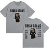 BRYAN ADAMS ROLL WITH THE PUNCHES TOUR 2025 T-Shirts Men Women Vintage High Quality Oversized Cotton T Shirt Fans GiftStreetwear