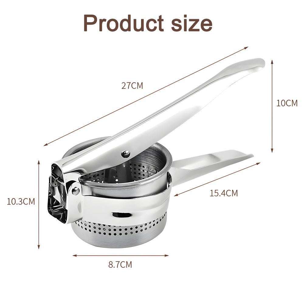 

1 шт. Пресс для пюре из картофеля, фруктов и овощей, мебельные предметы, серебряный пресс из нержавеющей стали, кухонные гаджеты для бара