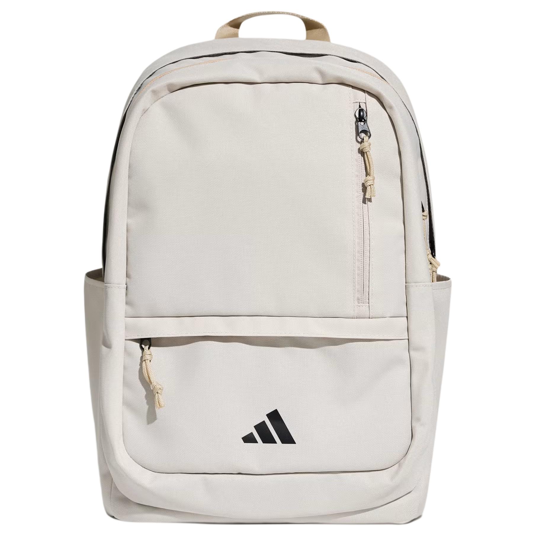 Adidas 25L Versatile Practical Fashionable Simple Polyester Backpack Women Backpack Beige KX0847 Beige