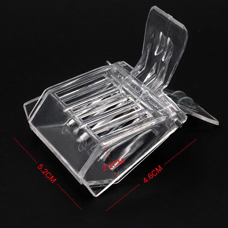 3/5 Transparent Clip-On Bee Cages, Plastic Clips, Queen Cages, Bee Catchers, Beekeeping Tools