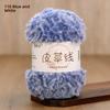 Hand Knitted Fur Yarn Long Hair  Hat Scarf DIY Wool Yarn Simulation Fur Crt Material Autumn Faion Accories
