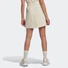 Adidas Originals Trefoil SS22 Solid Color Elastic Waist Sport Skirt Women Bottoms Beige HL9303