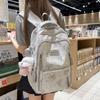 High value schoolbag female junior high school student high school student backpack college student campus printing large capacity backpack