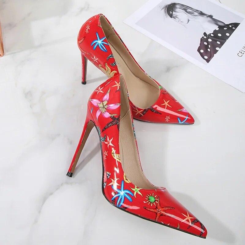 Moteriški 12 cm aukštakulniai moteriški stiletto smailianosiai aukštakulniai mada seksuali podiumo 12 cm kulnas WZ