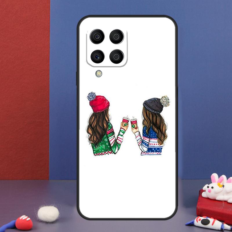 Best Friends BFF Matching Case For Samsung Galaxy M13 M53 M06 M16 M31 M11 M35 M55 M15 M56 M36 M12 M32 M52 M14 M34 M54