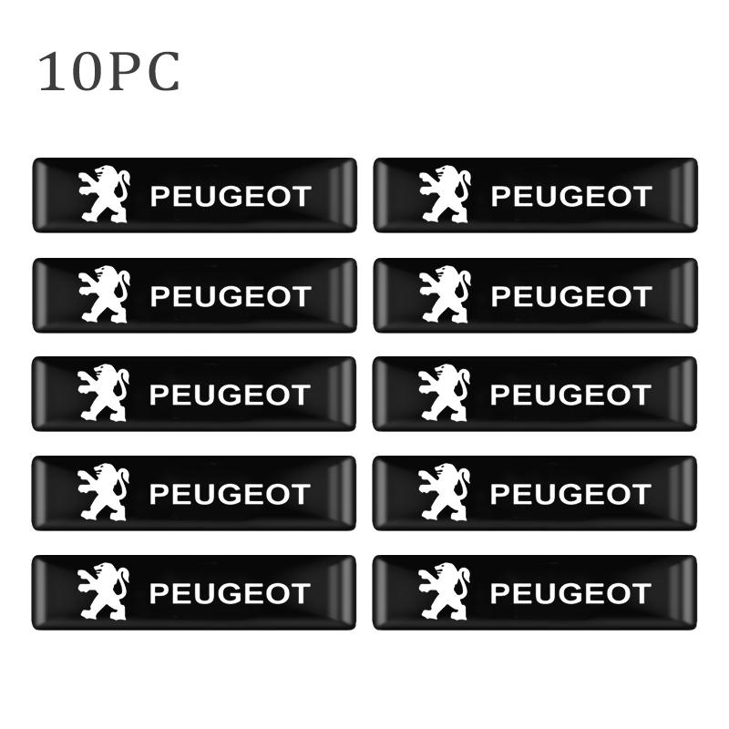

2026 Hot Car Sticker Auto Styling 3D Epoxy Stickers Decals Interior Decoration Accessories for Peugeot 406 207 108 506 307 408 1