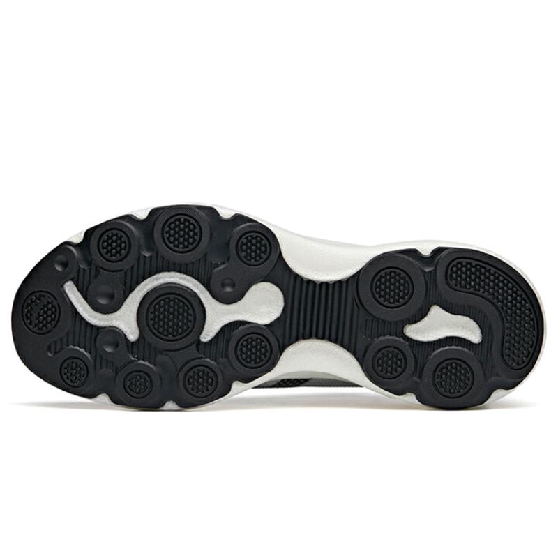 Anta Running Collection Cushioning Anti-Slip And Wear-Resistant Low-Top Running Shoes Men's Black White Sneakers