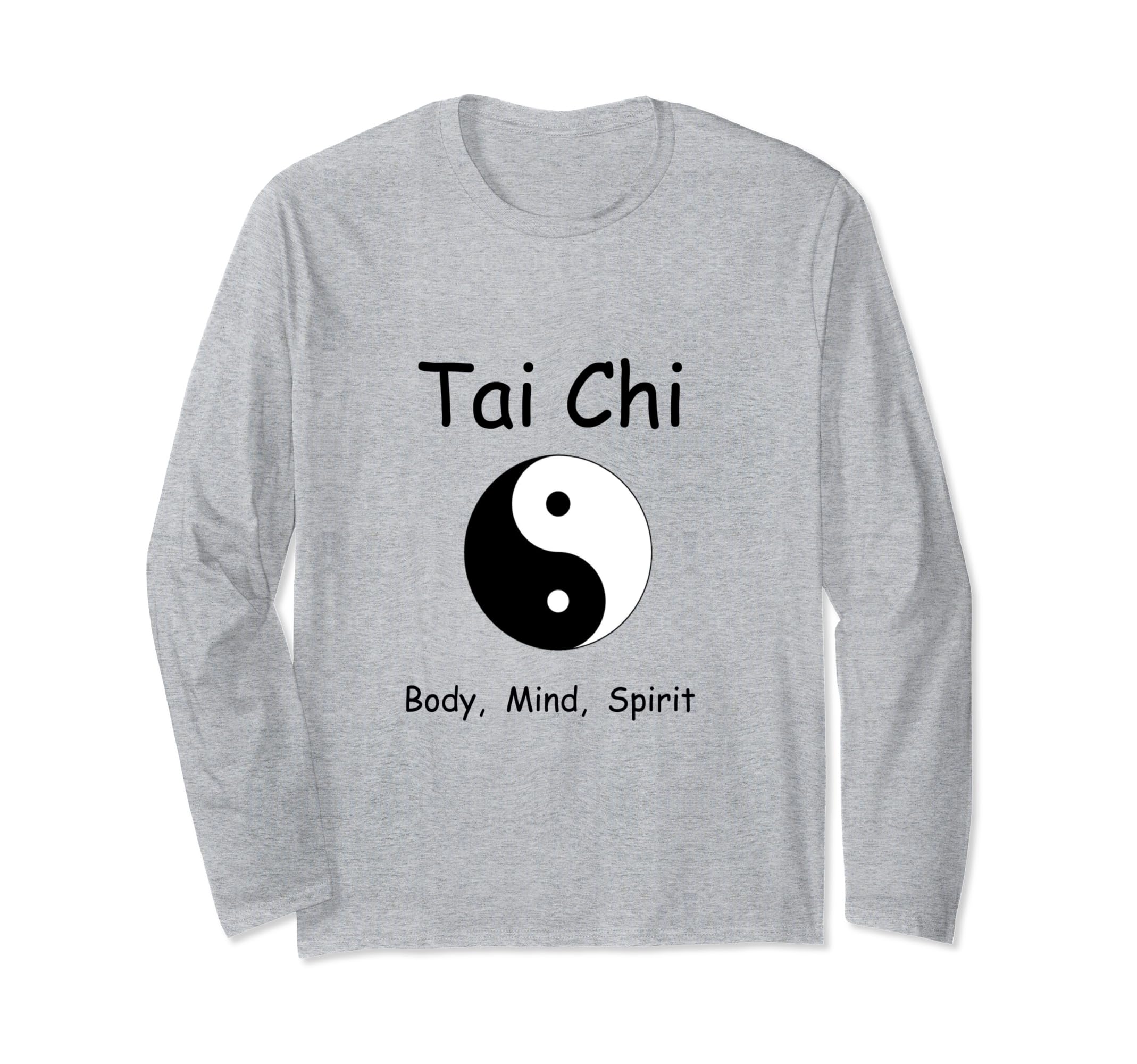 Tai Chi T-shirt, Chinese Martial Arts Yin Yang T-shirt, Long Sleeve T-shirt
