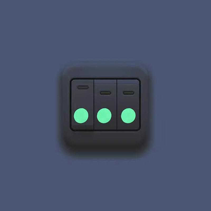 Świecące świecące w ciemności gwiazdy okrągłe kropki naklejki ścienne Diy wystrój pokoju