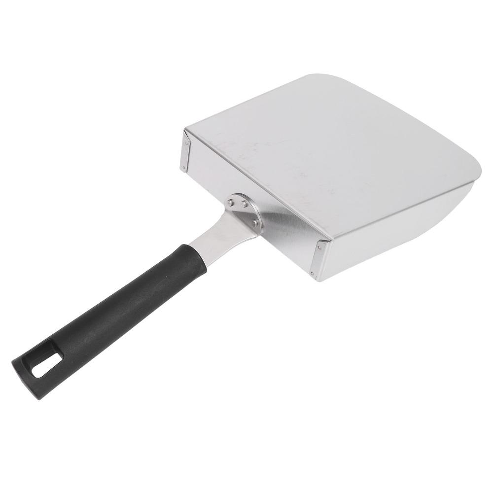 Large Food Shovel with Handle Griddle Spatula Food Mover Griddle Scoop BBQ Flat Top Grill