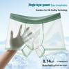 Herren Nahtlose Leichte Boxershorts aus Eisseide - Atmungsaktiv, Antibakteriell, Sommerunterwäsche für Teenager