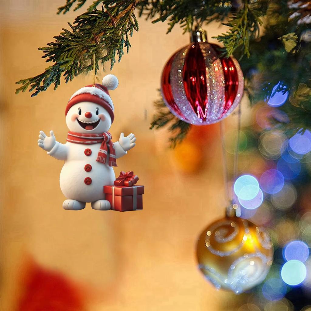 Christmas Decoration Pendant Cartoon Christmas Snowman Pendant Home Garden Christmas Tree Pendant Party Decoration Decoration