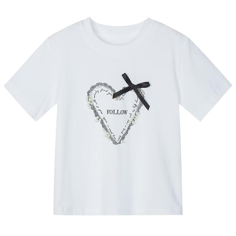 

Fulomi Girls Summer Fashion Round Neck Short Sleeve T-Shirt 140