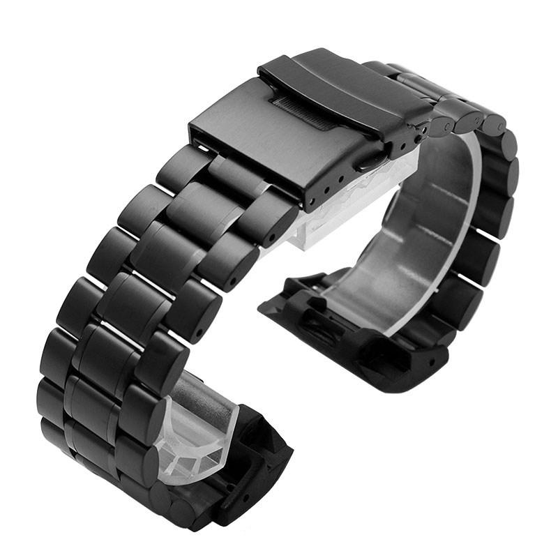 Stainless Steel Watchbands Adapter for CASIO G-Shock Modified GG-1000/GWG GSG-100 Men's Black Bracelet Strap Watch Chain