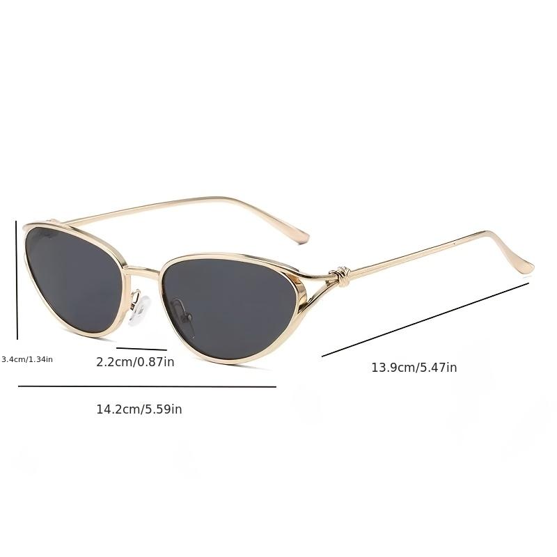 2026 Nieuwe Metalen Cat-Eye Mode Individuele Punk Biker Stijl Decoratieve Bril