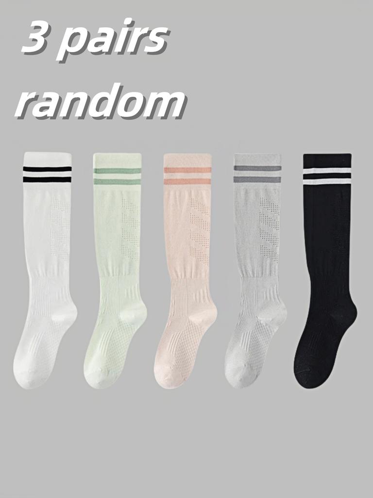 1/ 3 pairs of white summer socks, sports compression socks, women's sports and fitness socks, yoga socks, calf socks