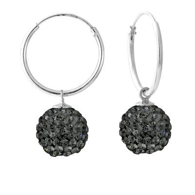 LOVA LOLA VAN DER KEEN - Ohrringe mit Anhänger - Prestige-Schmuck - Kreolisches System - 925er Sterlingsilber - Juwel F