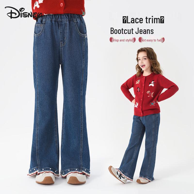 Disney Girls Sweet Lace Flared Jeans 130