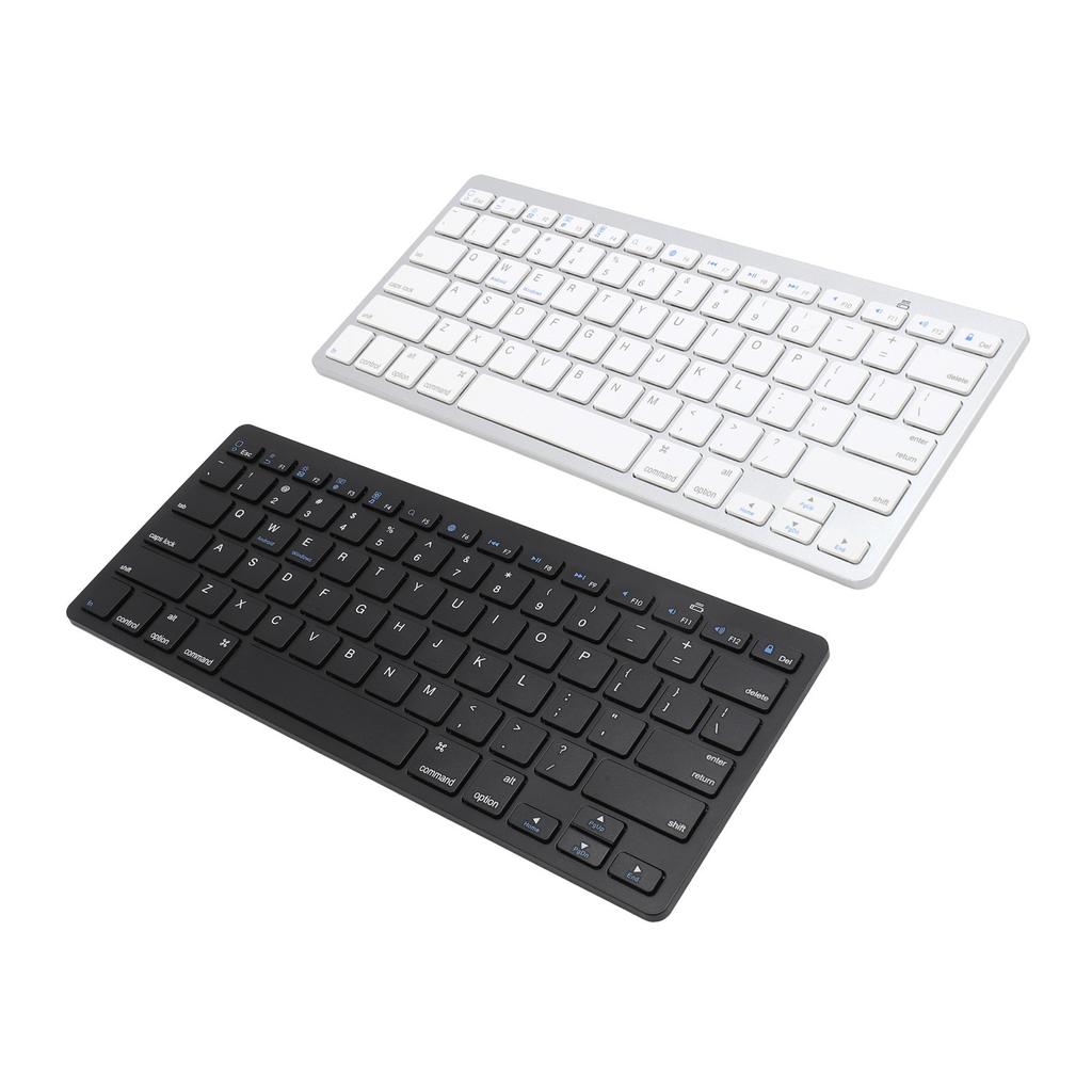 78klávesová bezdrátová klávesnice s tichými tlačítky Ultratenká kancelářská klávesnice Bluetooth pro notebook