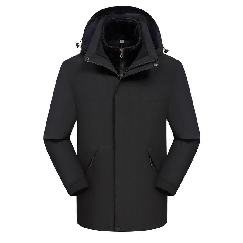Unisex Wasserdichte Sturm-Kapuzenjacke mit gesticktem Logo für Herbst/Winter
