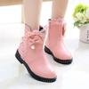Girls' Boots Autumn And Winter Korean Princess Short Boots Children's Snow Boots Girls' Plush Mid Top Boots