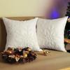 Reindeer Christmas Pillowcase, Winter Snowflake Embroidery Cushion Cover 45x45cm, Cross-border Bestseller