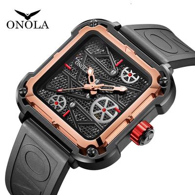 Vollautomatische mechanische Uhr Herren Silikonband Sport wasserdichte Uhr Mann