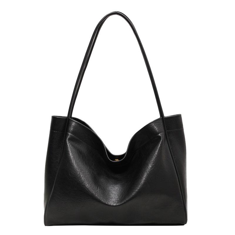 Retro large-capacity bag, new fashion women's bag, casual shoulder bag, college student tote bag.