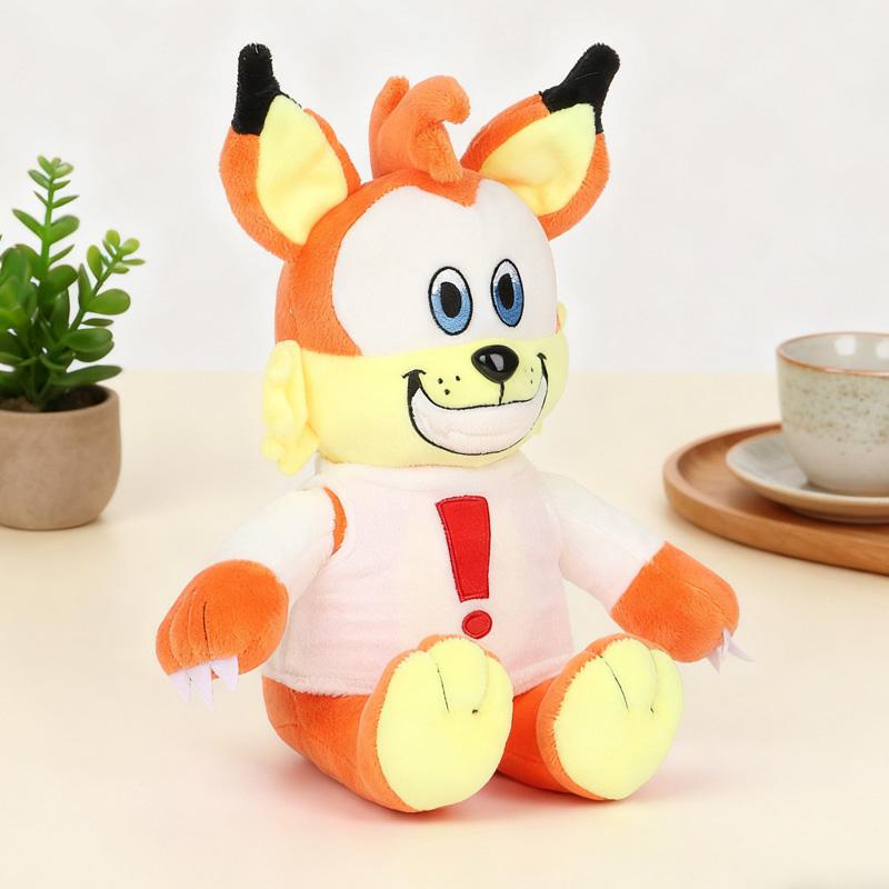 25cm Kawaii Fox Plush Toys Exquisite Furniture Decorative Items Multi-functional Pillow Lullaby Animal Dolls Gifts For Children