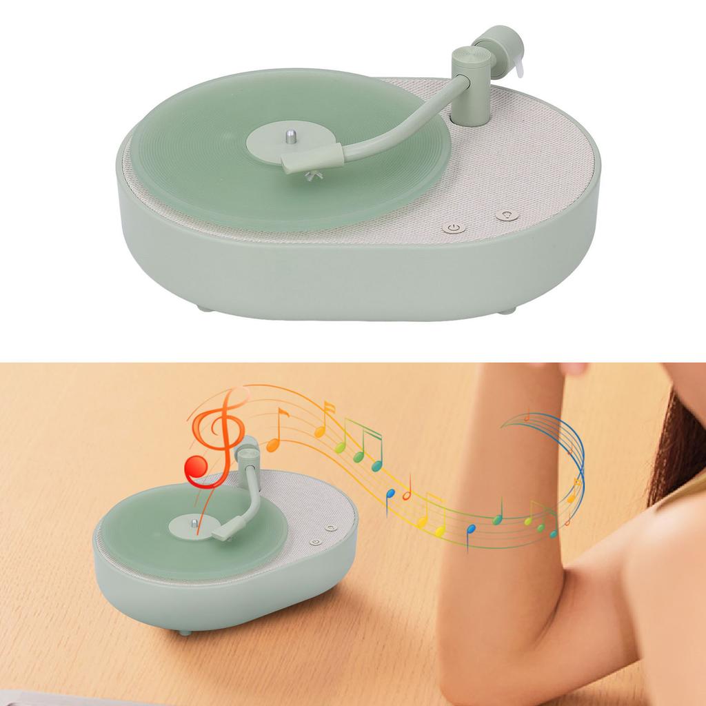 Speaker Record Player Shaped Bedroom Sleep Desktop therapy LED Night Light