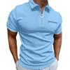 Summer Men's Button Pocket Henley Collar Sports Polo Shirt