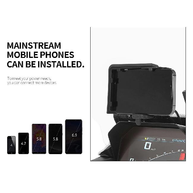 For BMW R1250GS ADV R1200GS F850GS F750GS F700GS F800GS Wireless Charger USB Navigation Mobile Phone Holder F900XR F900R S1000XR