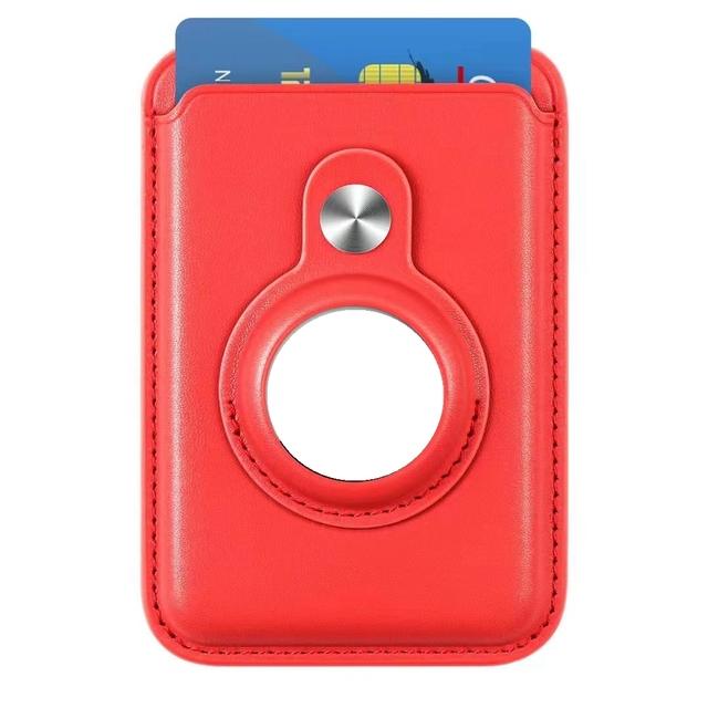 

2 In 1 Magnetic Wallet Card Holder Leather Case with AirTags Tracker Cover for Magsafe IPhone 14 13 11 12 Pro Max Macsafe Cover