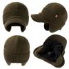Knit Cap for with Brim and Ski Snowboard Plus Cold Weather Army [TOP-EX] Fall/Winter, Earflaps, Men's/Women's, Waterproof, Cap, Cap, Sizes,