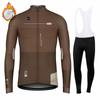 2025 Nový Gobikful - Pánský cyklistický oděvní set, Termovlna Dlouhý vlněný set a Dlouhé kalhoty pro venkovskou jízdu na horském kole