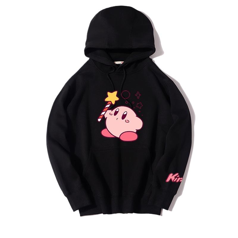 

MNISO Kirby Cartoon Anime periphery Толстовки для мамы и дочки весной и осенью Новый стиль милые толстовки для родителей и детей 160 слоновая кость