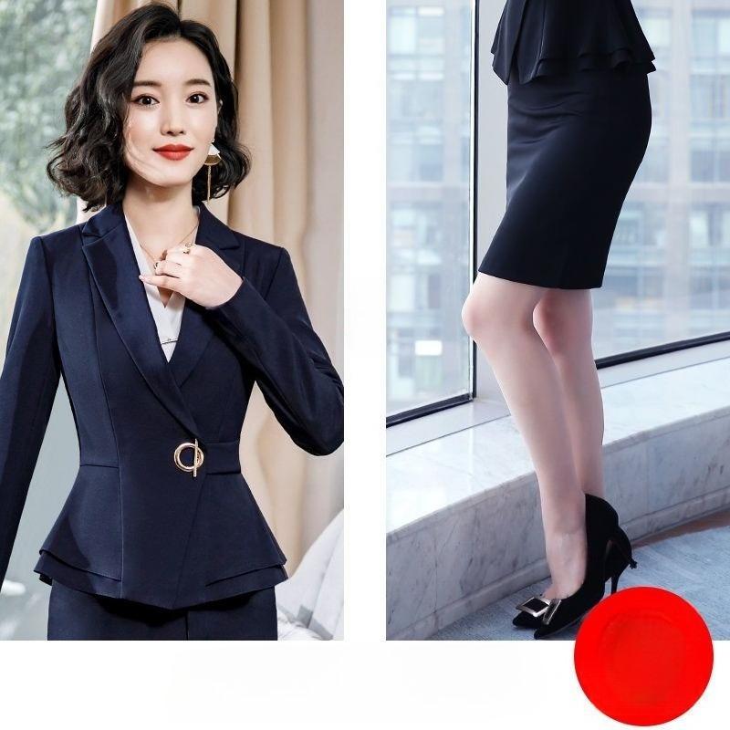 Professional Women Suit 2 Piece Set Fashion Formal Office Wear Blazer and Pants Outfit High Quality