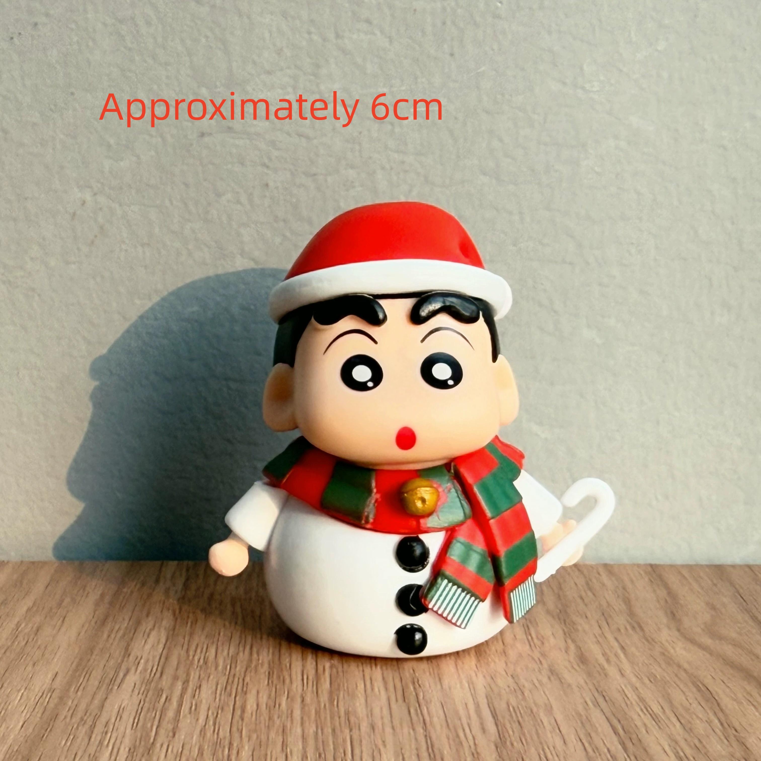 Anime Shinnosuke Nohara Nohara Himawari Action Figures Crayon Shin-Chan Figures Toy Desktop Ornament Kawaii Christmas Gift Model
