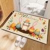 Alfombra de Piso de Dibujos Animados de Pascua,Conejo,Huevo de Pascua,Decoración de Sala de Estar