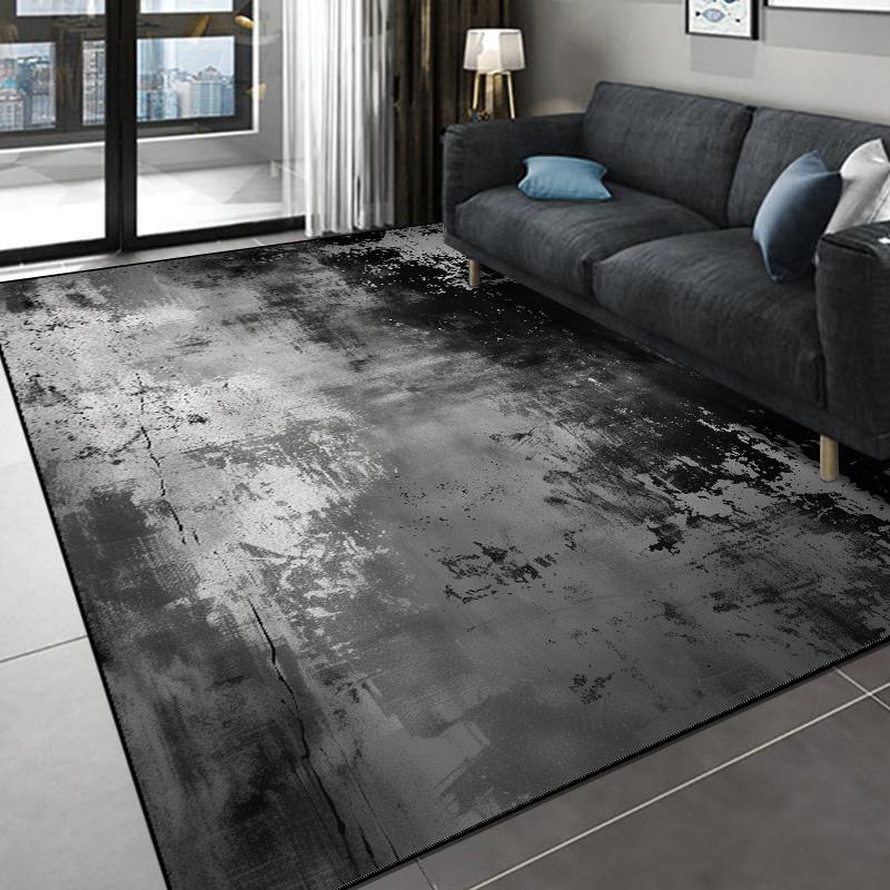 Modern Abstract Carpet for Living Room Decor Large Area Rug Sofa Coffee Table Side Floor Mat Anti-slip Washable Bedroom Door Mat
