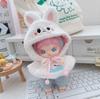 For 17cm Labubu Doll Clothes Fashion Clothes Cloak Doll Clothes Color Match Shawl Dolls Accessories Cute Decoration Little Clothes